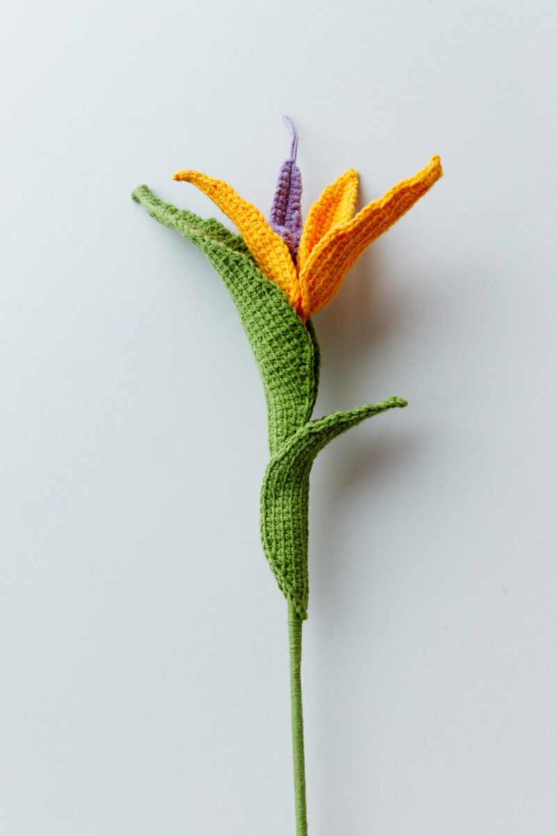 Crochet Lilies Eco-Friendly Handcrafted Single Stem Flowers