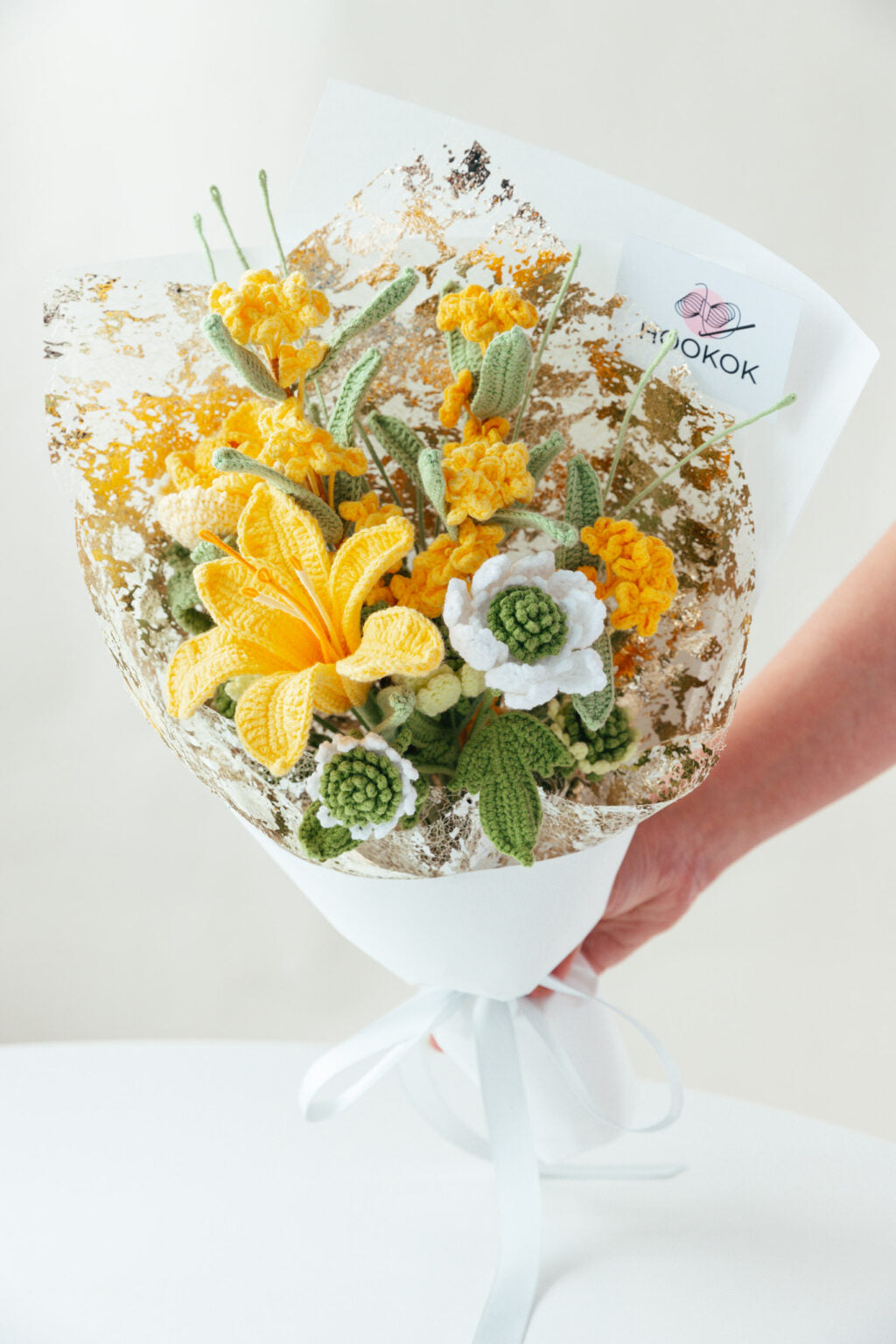 Yellow Peruvian lily and Osmanthus Flower Bouquet