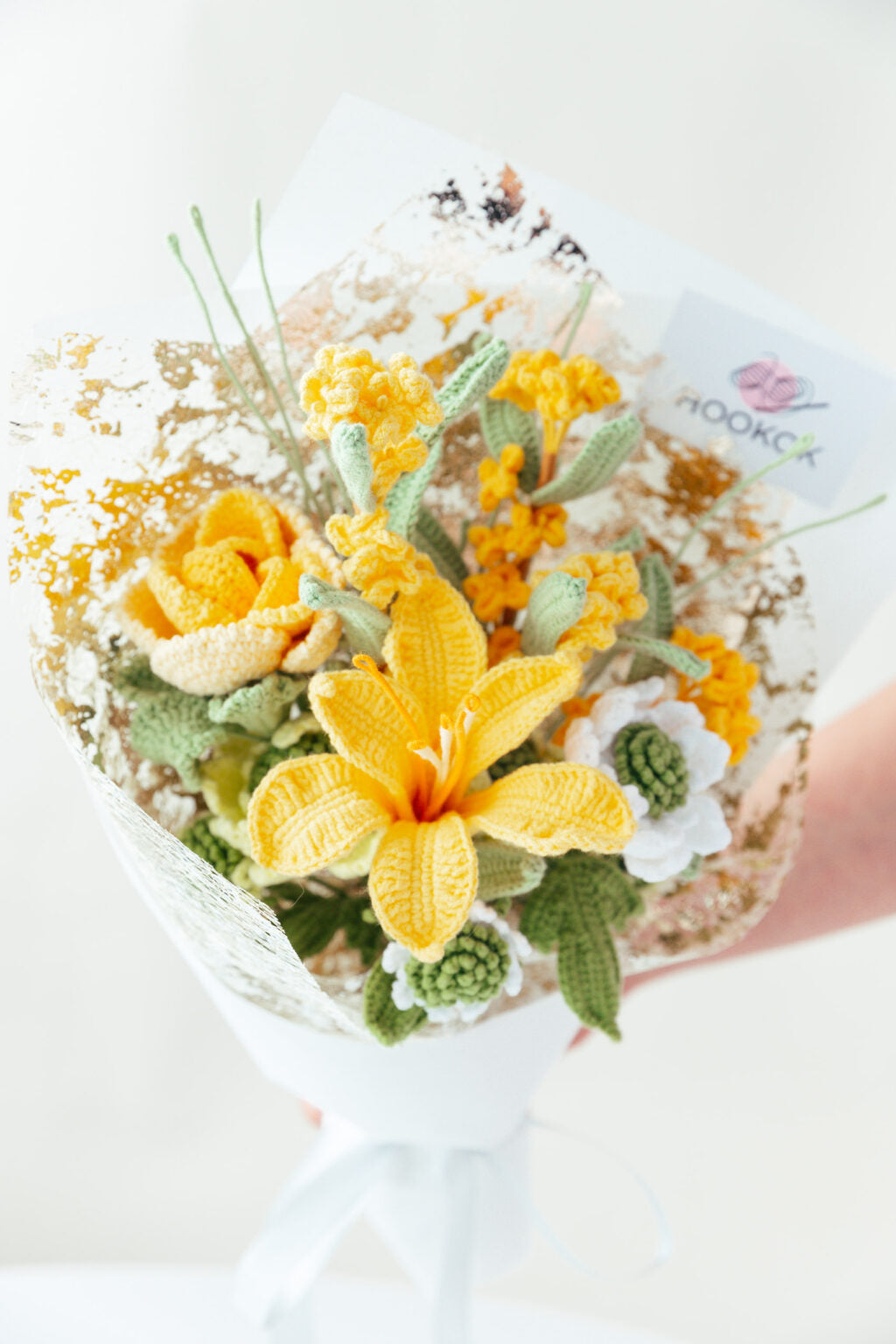 Yellow Peruvian lily and Osmanthus Flower Bouquet