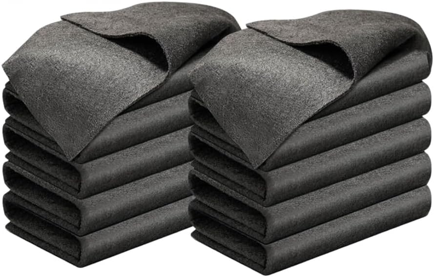 Thickened Magic Cleaning Cloth, 2025 Upgraded Reuseable Window Cleaning Cloth Set with Streak Free Microfiber Cloth, Microfiber Cleaning Rag for Glass, Cars, Kitchen, Bathroom (10PC(11.81X11.81 in))