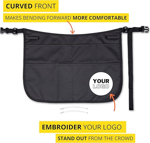 5-Pocket Waterproof Professional Cleaning Apron. Made for Pro Cleaners. Like a Cleaning Caddy Around Your Waist