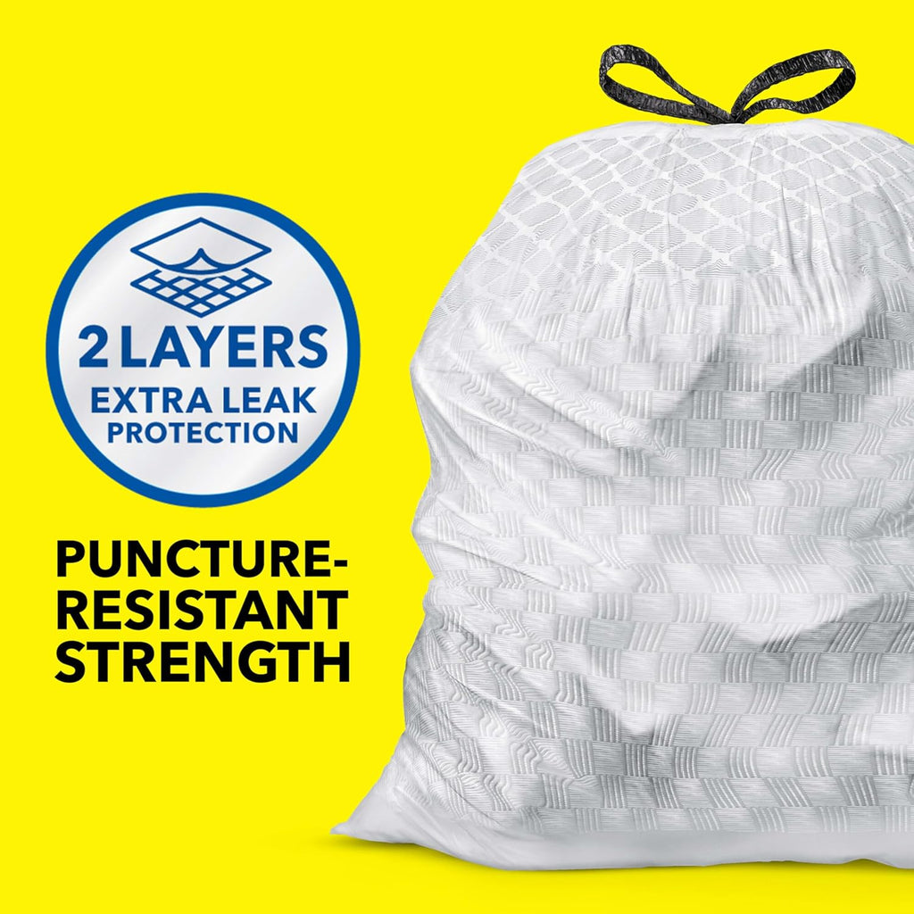 Glad ForceFlex Tall Kitchen Trash Bags, 13 Gallon, Fresh Clean, 140 Count (Package May Vary)