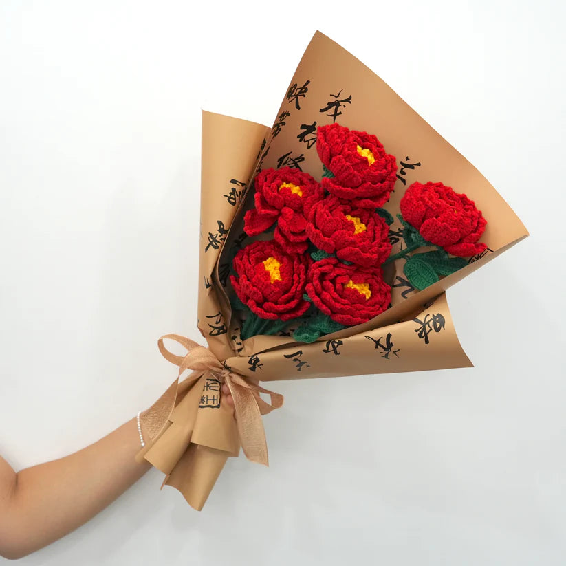 Crochet Peony Bouquet Kits