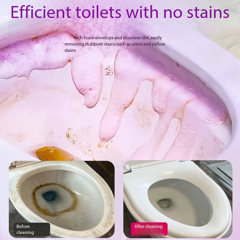 Toilet Bowl Cleaner: Powerful Stain & Odor Removal, Eliminates Dirt, Urine Scale and Odors for Toilets.