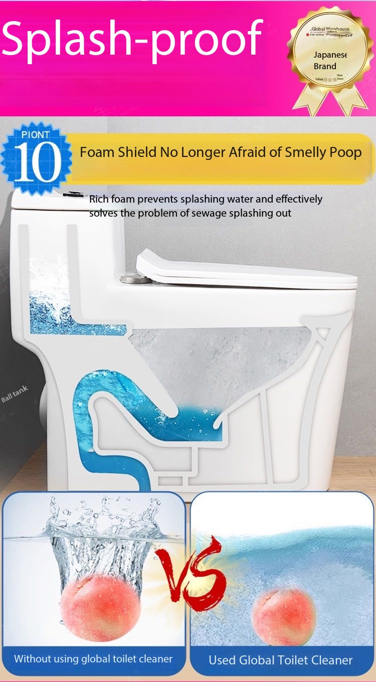 Toilet Bowl Cleaner: Powerful Stain & Odor Removal, Eliminates Dirt, Urine Scale and Odors for Toilets.