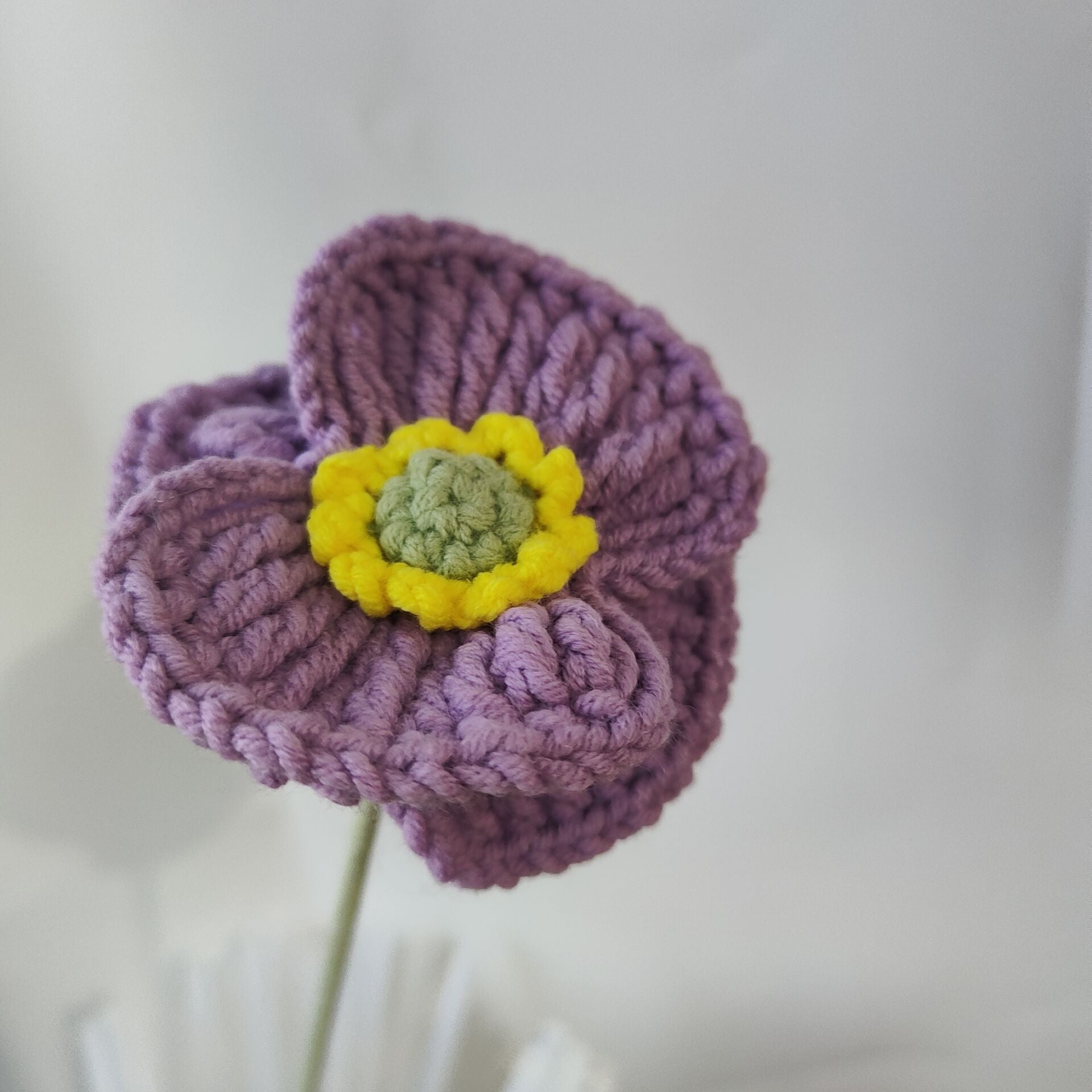 Crochet Poppy Flower (Multicolor Options, DIY Floral Arrangement)