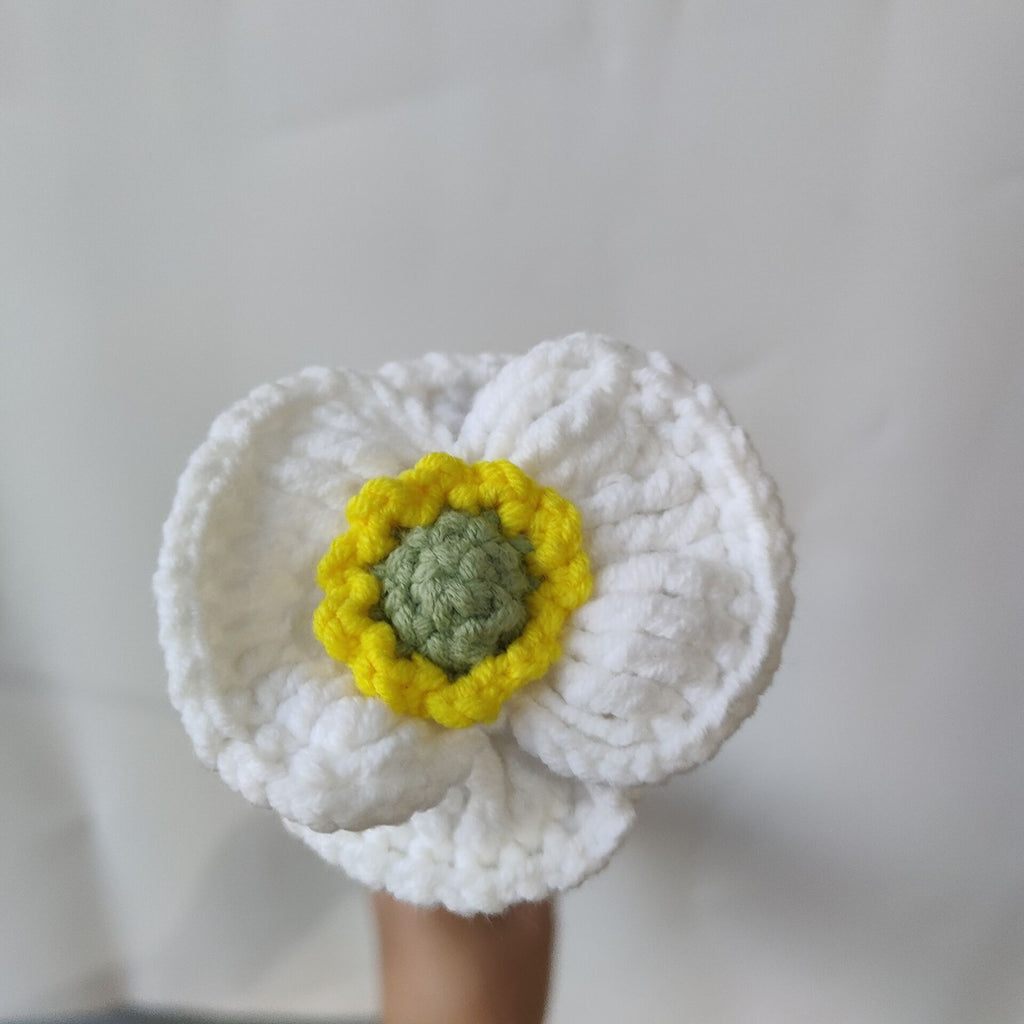 Crochet Poppy Flower (Multicolor Options, DIY Floral Arrangement)
