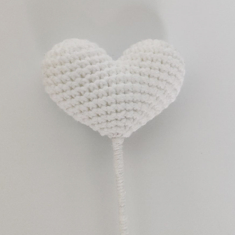 Crochet Heart-Shaped Flowers (Multicolor Options, DIY Floral Arrangement)