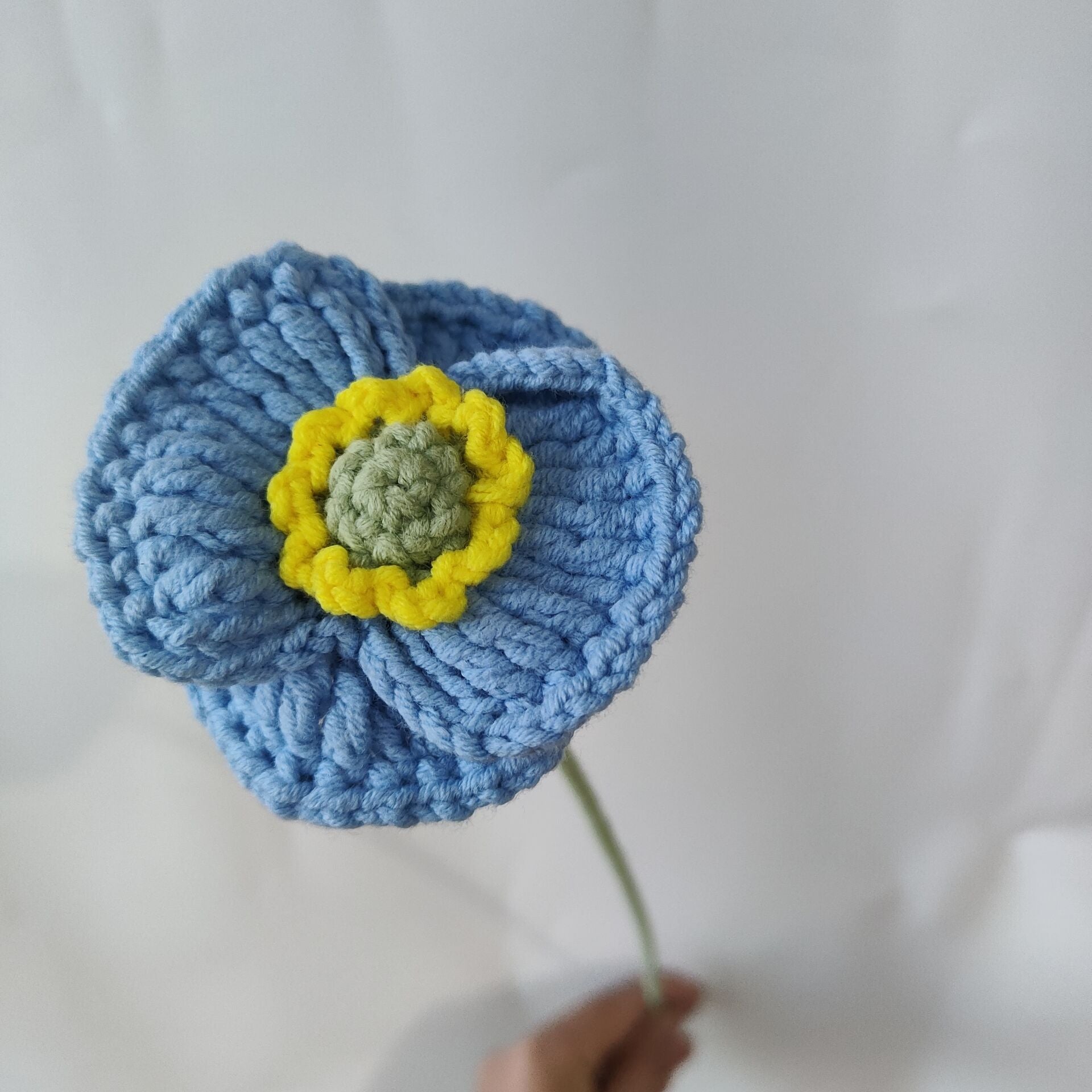 Crochet Poppy Flower (Multicolor Options, DIY Floral Arrangement)