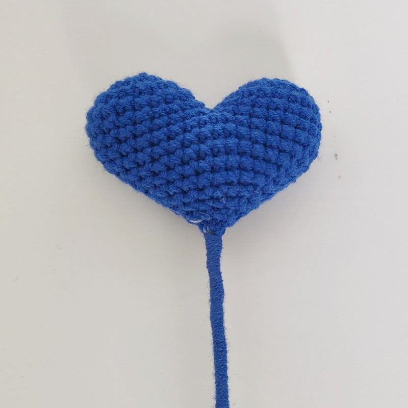 Crochet Heart-Shaped Flowers (Multicolor Options, DIY Floral Arrangement)
