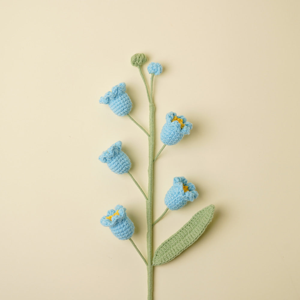 Handmade Knitted Lily of the Valley – Gradient Color (Bouquet Accessory)