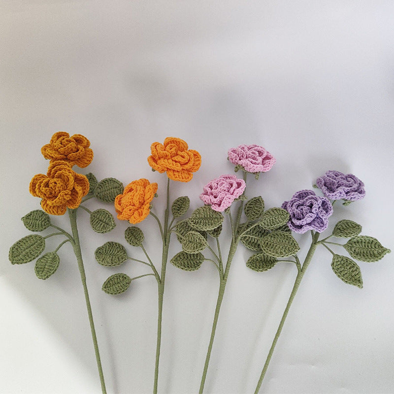 Crochet rose flowers's top (multicolored)