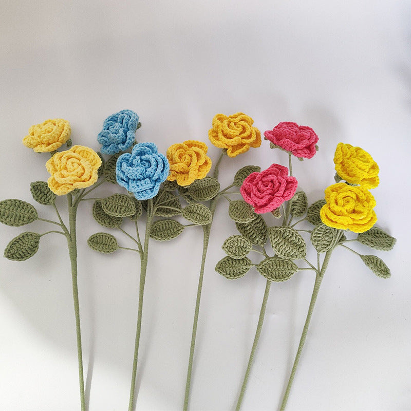 Crochet rose flowers's top (multicolored)